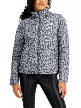 The North Face Women's Leopard Printed Tamburello Jacket XXL Grey